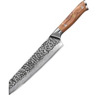 Damaskasti kuhinjski nož Za-37481 Kiritsuke Kp37481, smeđi