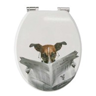 Daska za WC, MDF, s uzorkom psa