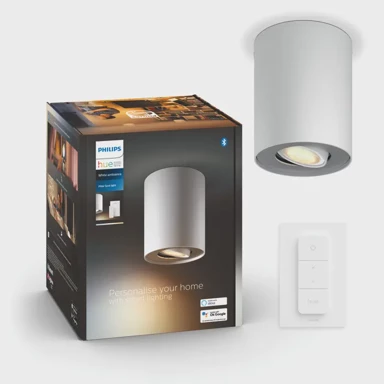 PHILIPS Hue nadgradna svjetiljka Pillar, 1x4,2 W, 2200–6500 K + daljinski, bijela