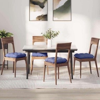 Jastučići za sjedenje 4 kom 40x40x12 cm, traper plavi