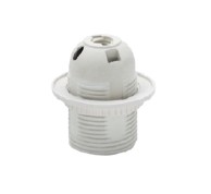 Luster grlo E27, bijelo, PVC, ubodno