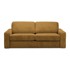 MAKAMII Senf žuta sklopiva sofa od samta 195 cm Nona, 195x100x80 cm