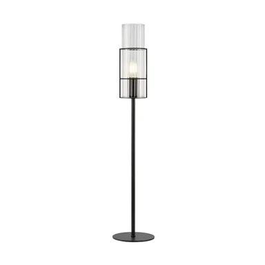 Stolna lampa Tubo, 65 cm, E14, crna/prozirna