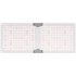 HILLVERT Lampa za rast biljaka punog spektra, 60 x 24 cm, 468 LED, 220 W, srebrna