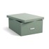 BIGSO Kartonska kutija za pohranu plavozelena s poklopcem 34,5x45x18,5 cm Katrin Canvas Paper Laminate 