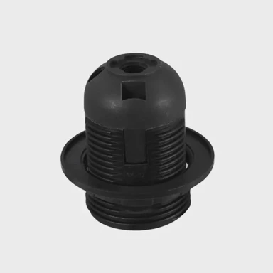 COMMEL 016-112 grlo e27 pbt, za luster s navojem, 250 v, 4 a, t210, crno