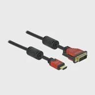 DELOCK kabel HDMI-DVI-D 24+1 5 m, model 84344