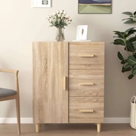 Komoda od konstruiranog drva, 69,5 x 34 x 90 cm, sonoma hrast