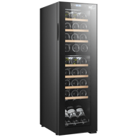 MELCHIONI Hladnjak za vino FAMILY VERMENTINO 27 C DUAL, 111 cm, 74 l, 27 boca, energetski razred G, crni