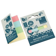 GLOBAL NOTES Zastavice 20x50 mm 4 boje papir Nature 40 listića 5670-88b