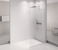 POLYSAN Tuš pregrada ARCHITEX, 1262 mm, flute staklo, krom