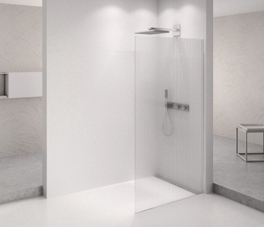 POLYSAN Tuš pregrada ARCHITEX, 1262 mm, flute staklo, krom