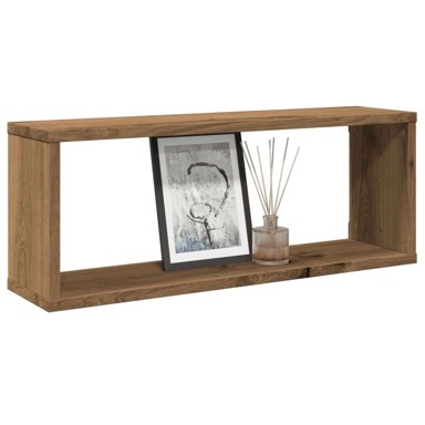 Zidne kockaste police 4 kom 60x15x23 cm, artisan hrast