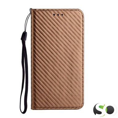 XIEKE Preklopna karbonska futrola za Samsung A55 Brončana