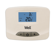 WELL Sobni termostat, digitalni, LCD
