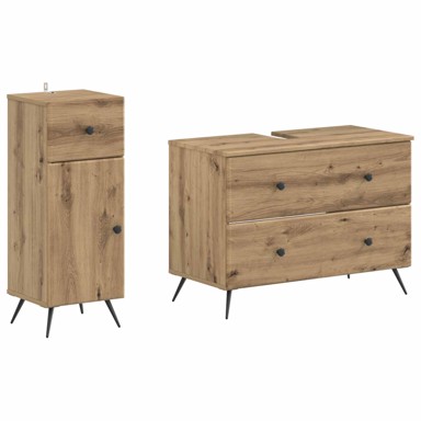Set kupaonskih ormara 2-dijelni BREDA, artisan hrast