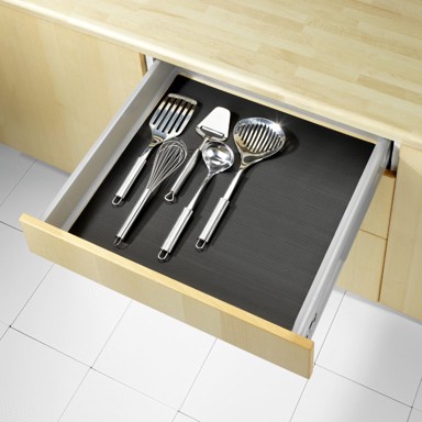 WENKO Crni protuklizni podmetač za ladicuo Anti Slip, 150 x 50 cm