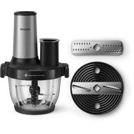 PHILIPS Električni sjeckalica HR1504/00 2 l 650 W, crno-inox