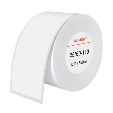 NIIMBOT Termalne naljepnice 25x60 mm, 110 kom, bijele