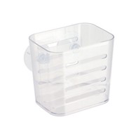 TENDANCE Dvostruka košarica za tuš, poliresin, vakum, mala, prozirna