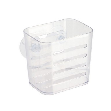 TENDANCE Dvostruka košarica za tuš, poliresin, vakum, mala, prozirna