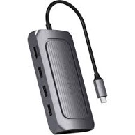 SATECHI Docking stanica MULTIPORT, USB-C, 3x USB-A, 1x HDMI, 1x USB-C, 1x microSD/SD, siva
