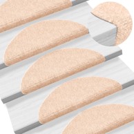 Samoljepljivi otirači za stepenice 5 kom smeđi 56x17x3 cm