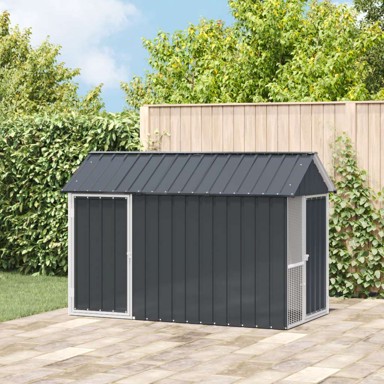 Čelični kavez za ptice, antracit, 112 × 215 × 141 cm