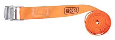 BLACK+DECKER Traka za vezivanje, 5 m, 200 kg, najlon, narančasta, crna