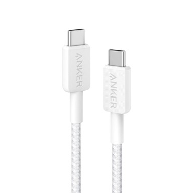 ANKER Kabel 322, USB-C TO USB-C, 60 W, 90 cm, bijeli