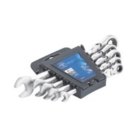 LUX TOOLS Set ključeva viličasto-okasti s račnom 5/1 