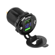 Auto punjač 2 x USB Quick Charge s prikazom napona