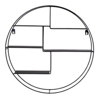 HOUSE NORDIC Crna metalna polica Genk