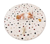 Okrugla podloga za djecu 150 x 1,5 cm, konfeti