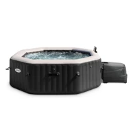Hidromasažni bazen Onyx Black Oktagon Bubble Spa, 6 osoba, crna
