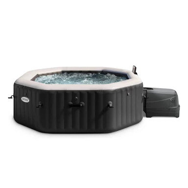 Hidromasažni bazen Onyx Black Oktagon Bubble Spa, 6 osoba, crna