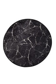 Kupaonski tepih Marble 140cm, crni