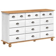 Ladica „ASKIM“ 79 x 40 x 133.5 cm, bijela, masivno drvo bor