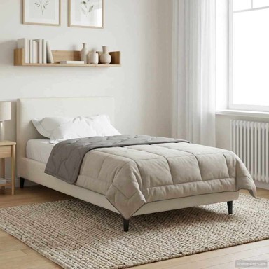 Puni pokrivač za cijelu godinu, svijetlo sivi, 135 x 200 cm