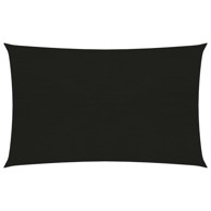 Jedro za zaštitu od sunca 160 g/m² crno 2 x 4,5 m HDPE