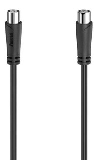 HAMA Antenski kabel 90 dB, utikač – antenska utičnica, 1,5 m, crni