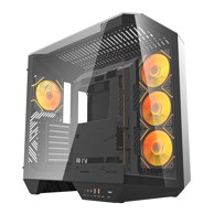 DARKFLASH Kućište DY470, s 4 ventilatora i GPU nosačem, crno