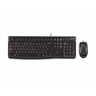 LOGITECH Tipkovnica + miš MK120, žičana, USB crna, 920-002549