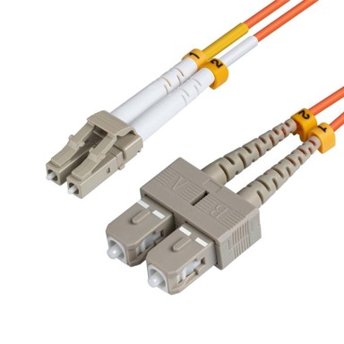 MICROCONNECT Optički patch kabel, LC/UPC-SC/UPC, 1 m, OM2
