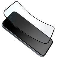 PURO Hibridno staklo s crnim okvirom za iPhone 16 Plus / iPhone 15 Pro Max / iPhone 15 Plus fleksibilno staklo D3O