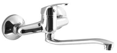 SAPHO AQUALINE 35 Zidna slavina, povišeni plosnati izljev, krom