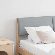 Tapecirano uzglavlje svijetlo sivo 140 cm čvrsto borovo drvo