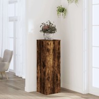 Stalak za biljke, 33 x 33 x 100 cmm konstruirano drvo od dimljenog hrasta