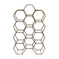 LIGHT & LIVING Salbris stalak za vino, metalni, 12 boca, brončani