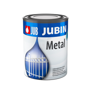 JUBIN Boja za metal 1001, zaštitna boja za metalne površine, 0,65 l, bijela